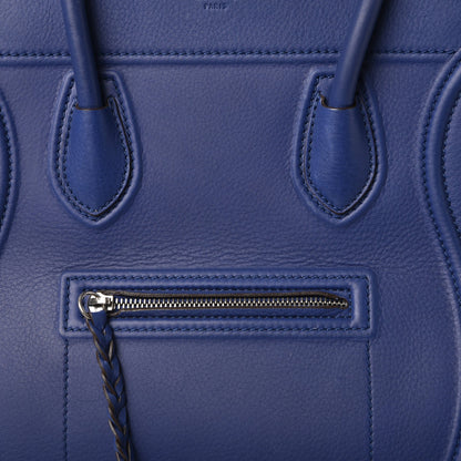 Celine Supple Calfskin Medium Phantom Luggage Royal Blue 8 of 11