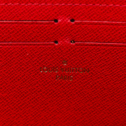 Louis Vuitton Damier Ebene Clemence Wallet Cherry 6 of 6