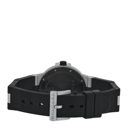 Bulgari Aluminum Rubber 38mm Diagono Quartz Watch 3 of 4