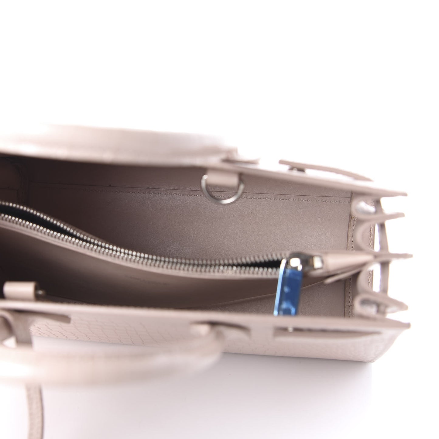Calfskin Crocodile Embossed Baby Sac De Jour Rose Antic