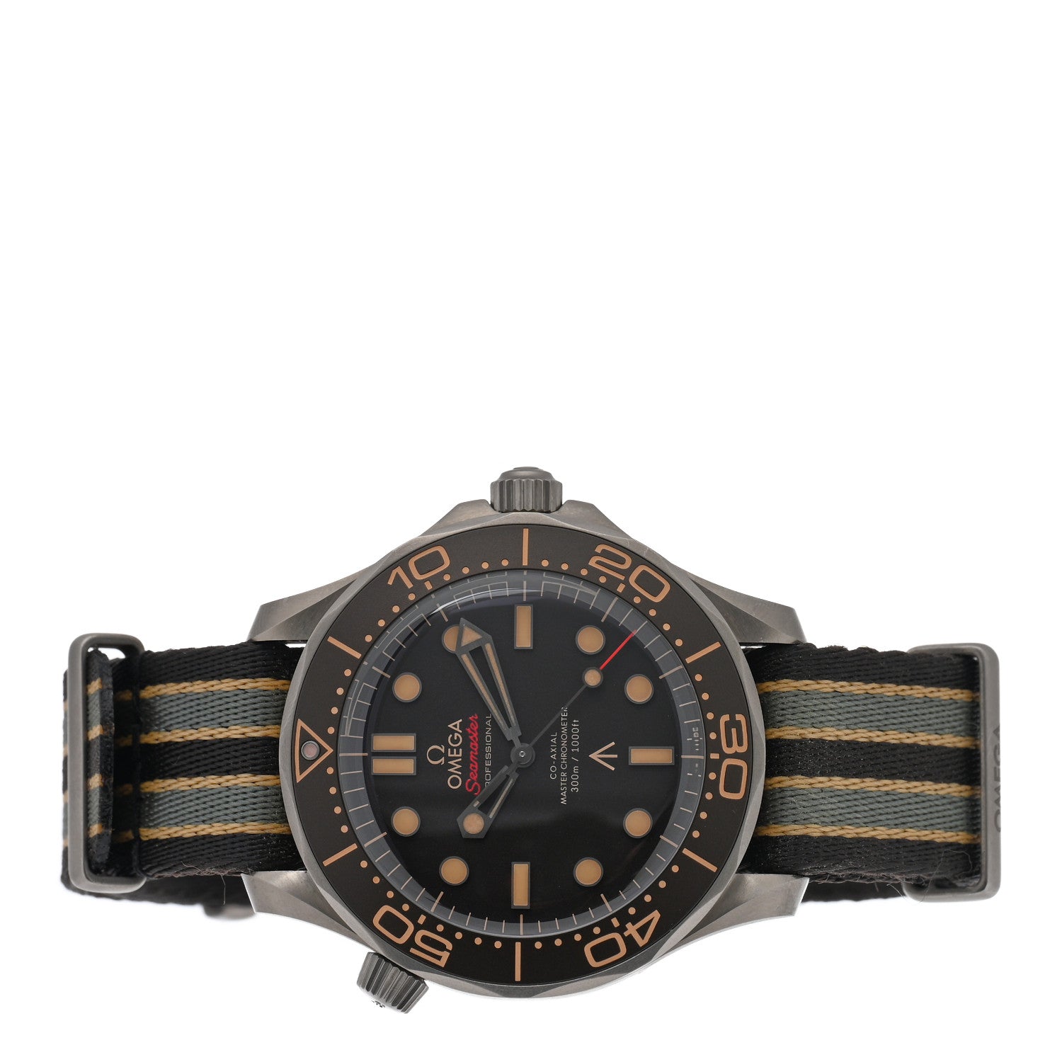 Omega Titanium Fabric 42mm Seamaster Diver 300M 007 Automatic Watch Black 210.92.42.20.01.001 2 of 5