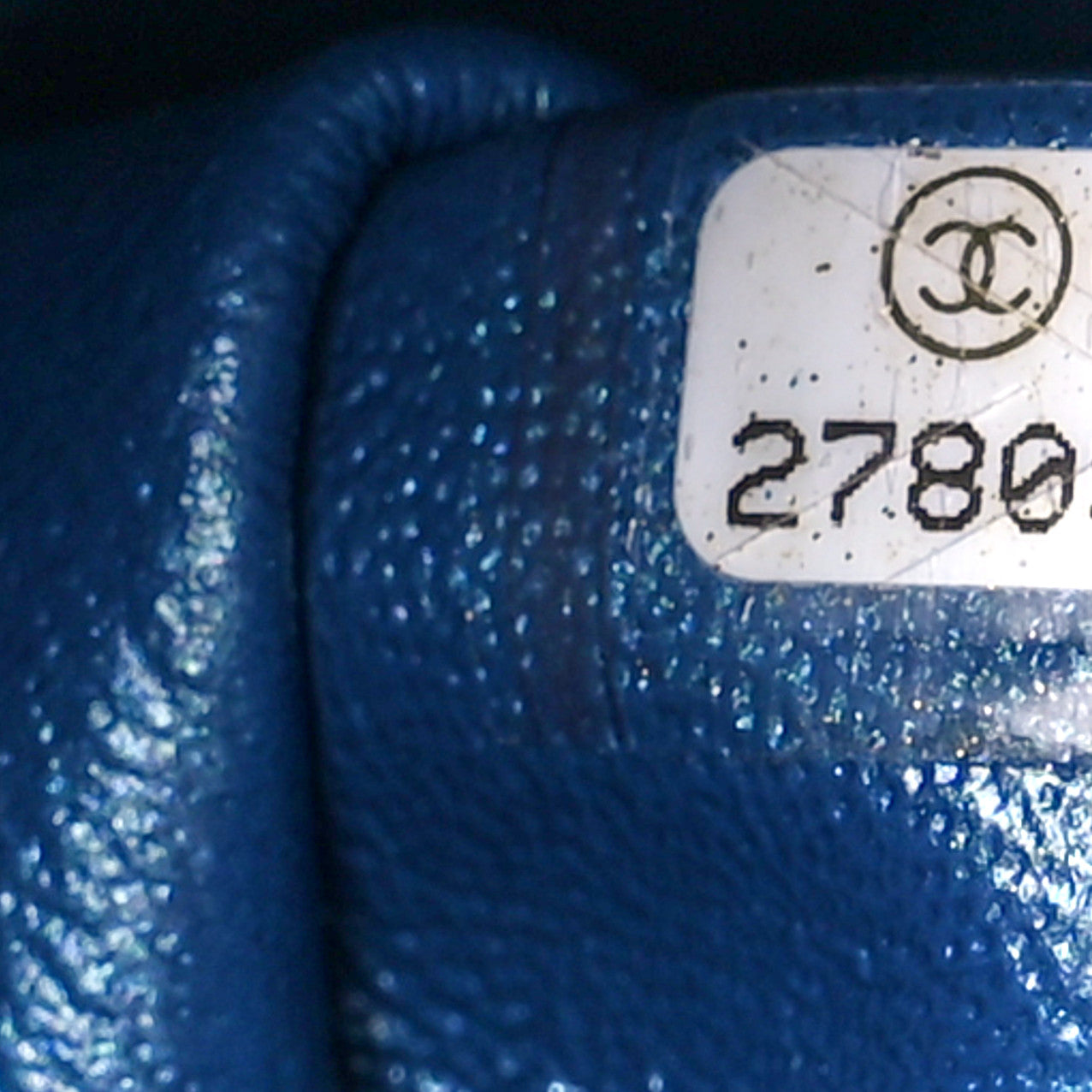 Chanel Iridescent Caviar Quilted Jumbo Double Flap Dark Blue 8 of 12