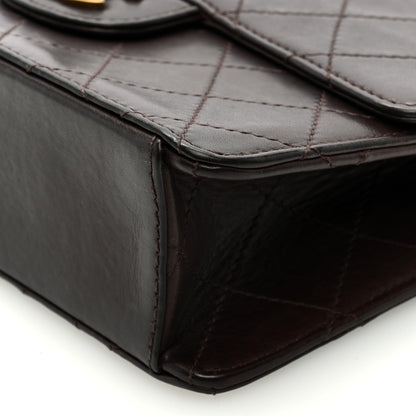 Chanel Lambskin Quilted Small Single Flap Dark Brown 9 of 9