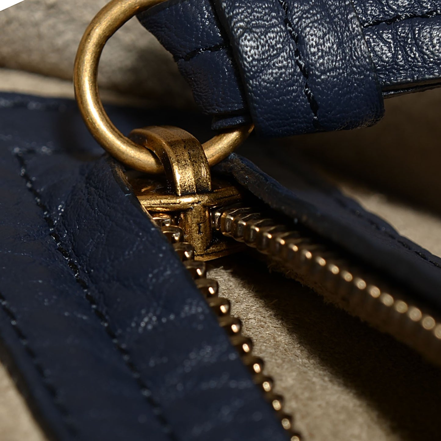 Bullhide Calfskin Medium Phantom Luggage Navy Blue