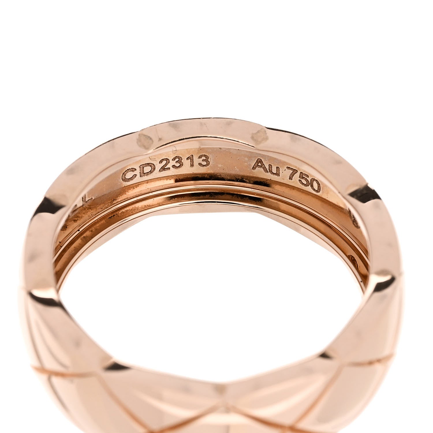 Chanel 18K Beige Gold Small Coco Crush Ring 54 6.75 5 of 7