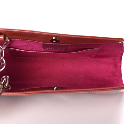Chanel PVC Patent Calfskin Perforated CC Clutch Pink 5 of 11