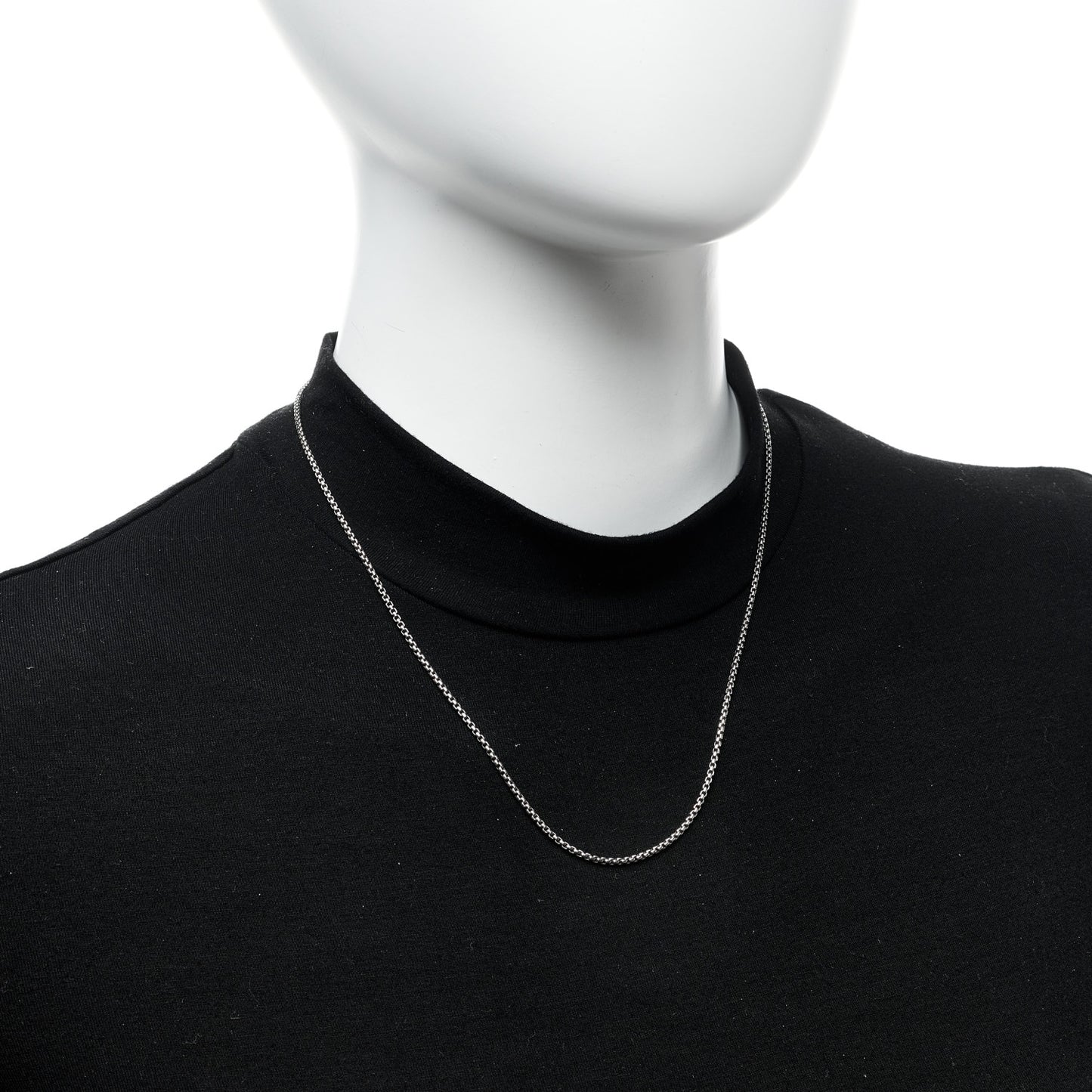 Sterling Silver 1.7mm Baby Box Chain Necklace 18"