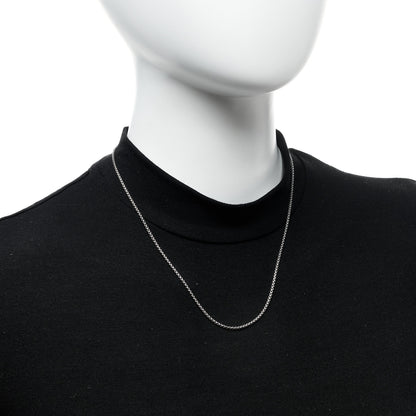 David Yurman Sterling Silver 1.7mm Baby Box Chain Necklace 18" 2 of 6