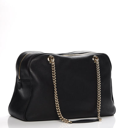Gucci Pebbled Calfskin Medium Soho Bowler Black 4 of 13