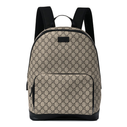Gucci GG Supreme Monogram Medium Backpack Black 1 of 9