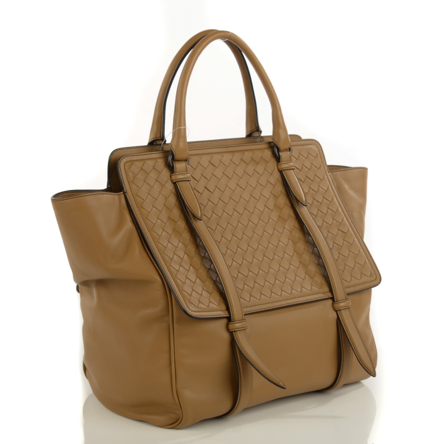 Bottega Veneta Nappa Intrecciato Large Monaco Bag Camel 4 of 10