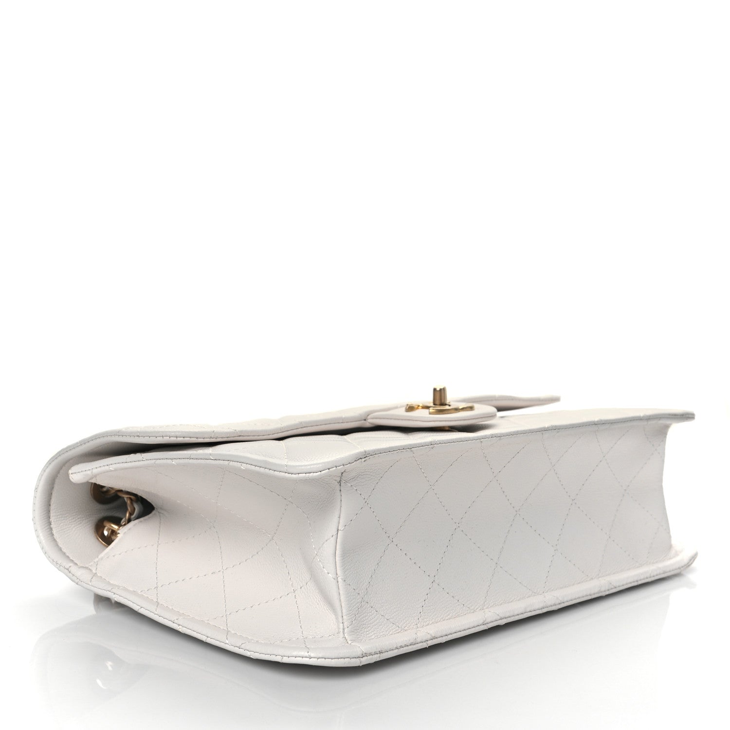 Chanel Caviar Quilted Large Sweet Classic Flap White 4 of 10