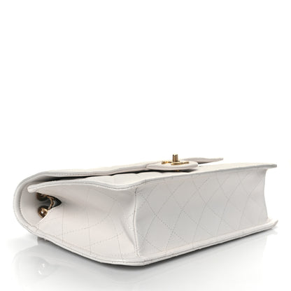 Chanel Caviar Quilted Large Sweet Classic Flap White 4 of 10
