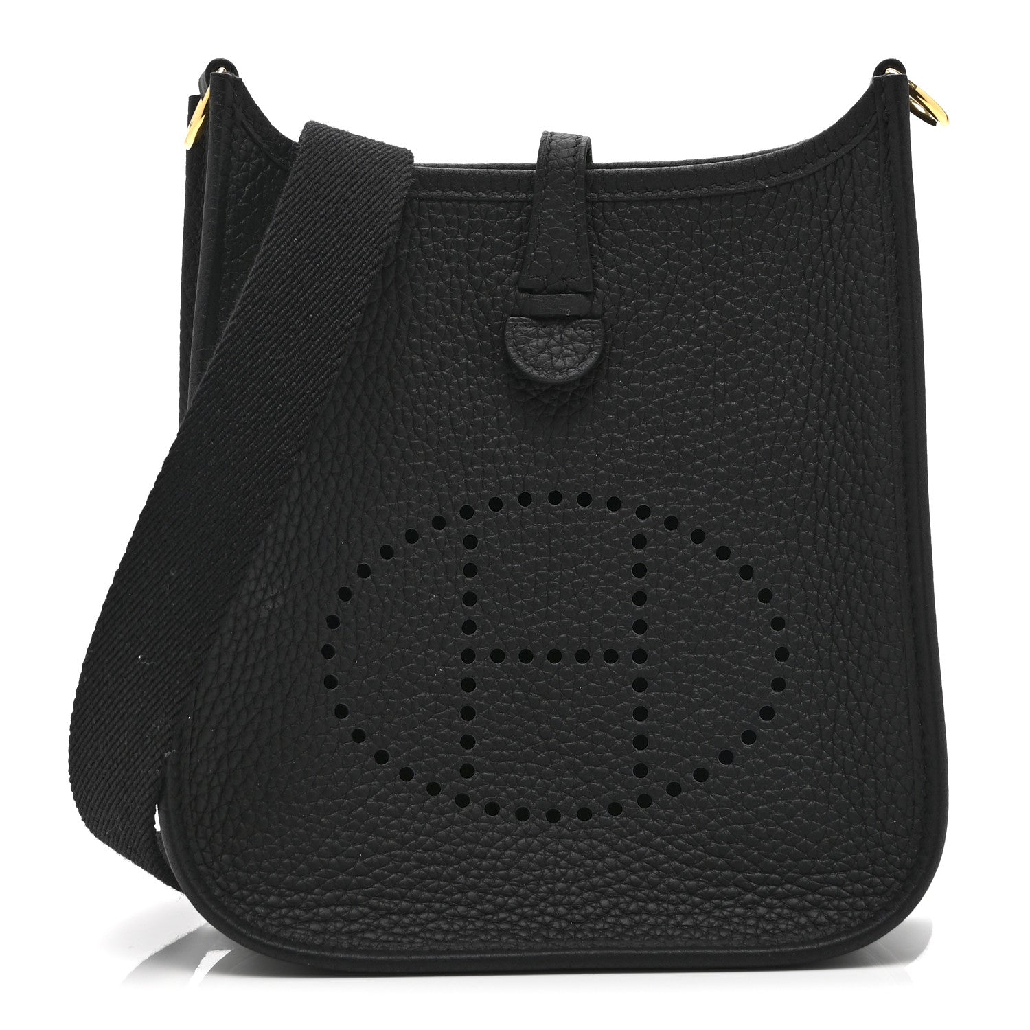 Hermes Taurillon Clemence Evelyne TPM Black 1 of 11