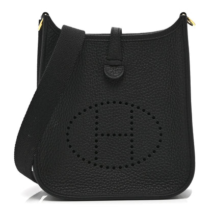 Hermes Taurillon Clemence Evelyne TPM Black 1 of 11