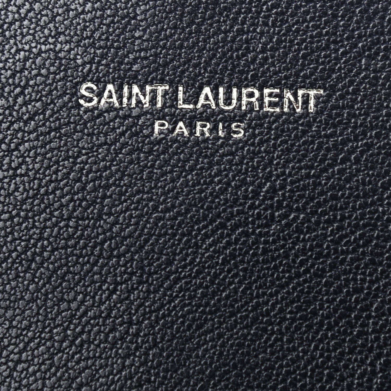 Saint Laurent Lambskin Mixed Matelasse Quilted Large Monogram Envelope Wallet Navy 5 of 8