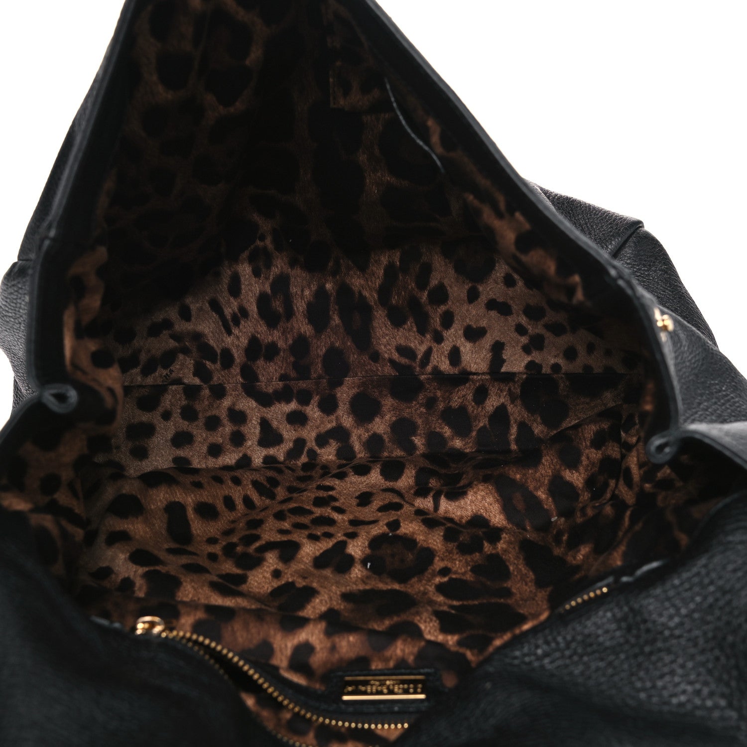 Dolce & Gabbana Grained Deerskin Large Miss Sicily Satchel Black 4 of 11