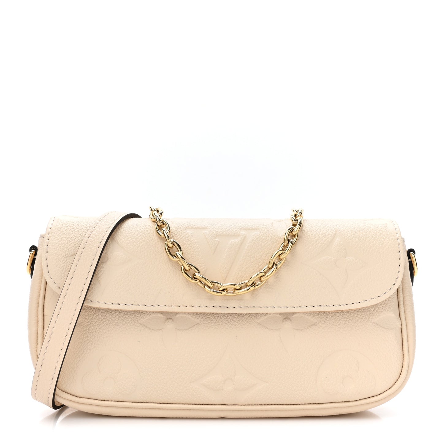 Empreinte Monogram Giant Ivy Wallet On Chain Cream