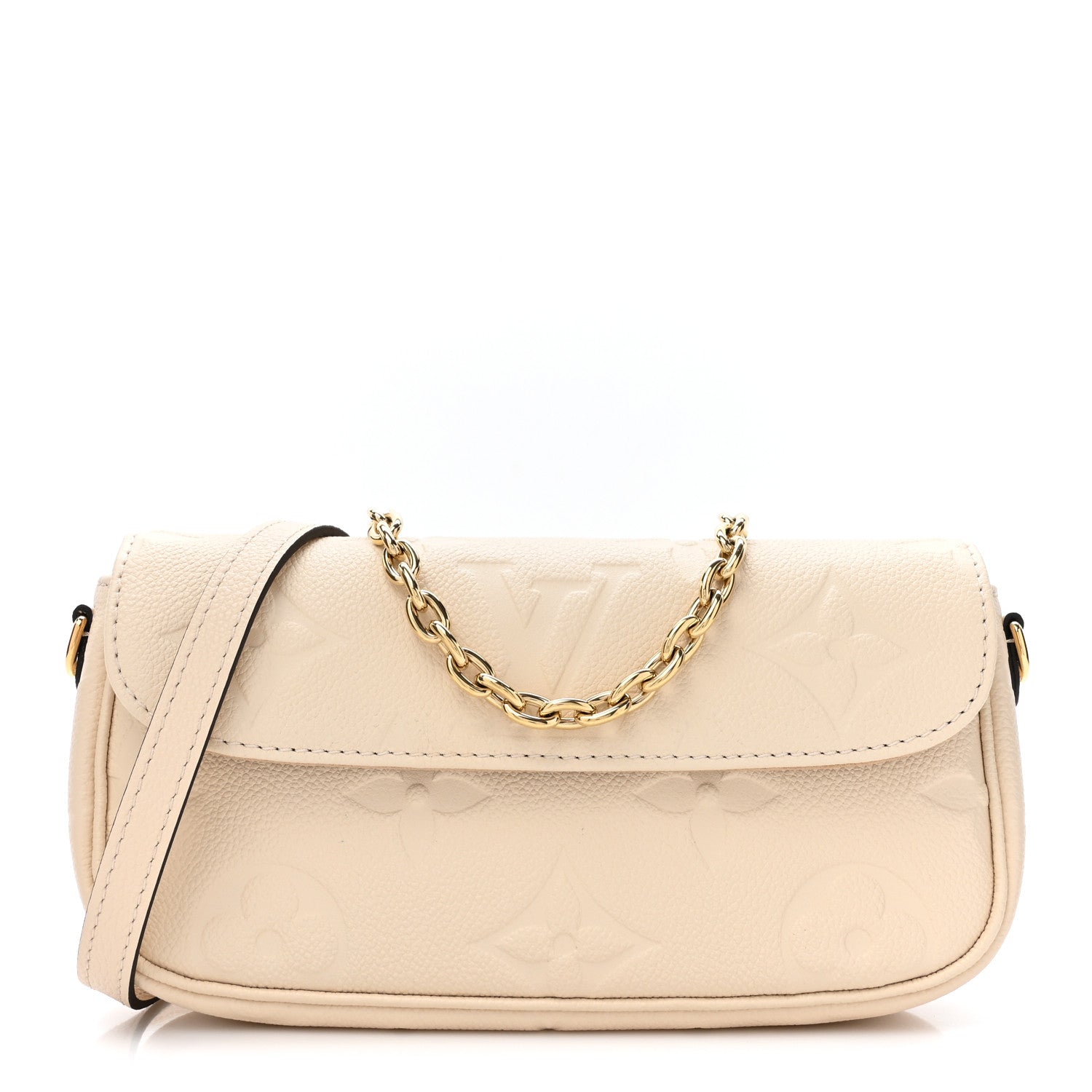 Louis Vuitton Empreinte Monogram Giant Ivy Wallet On Chain Cream 1 of 9