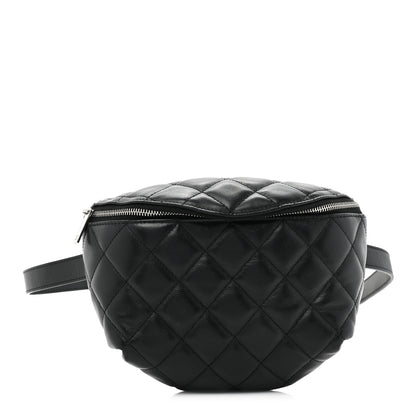 Chanel Lambskin Quilted Waist Belt Bag Black 1 of 11