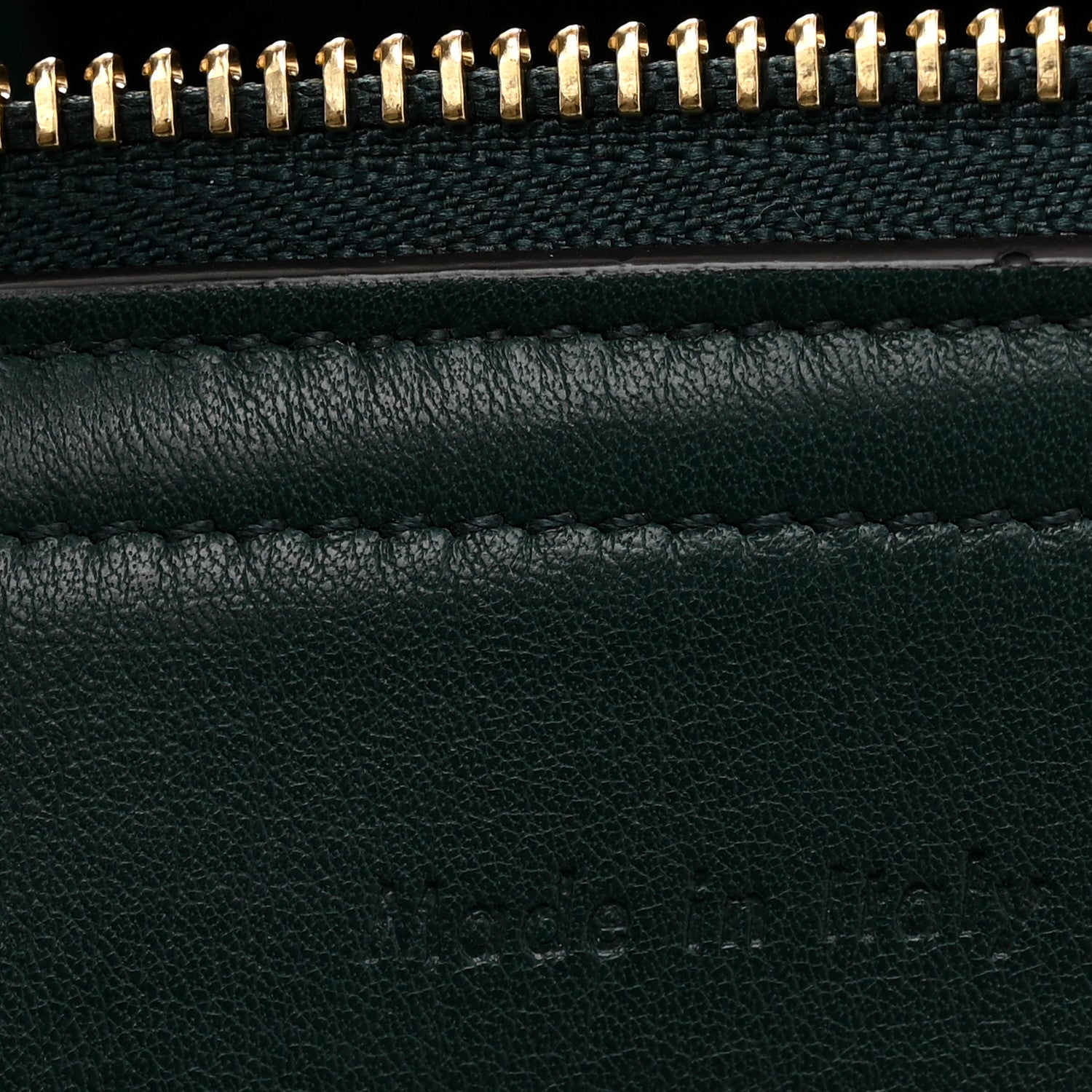 Celine Smooth Calfskin Medium Tri-Fold Bag Bottle Green 7 of 14