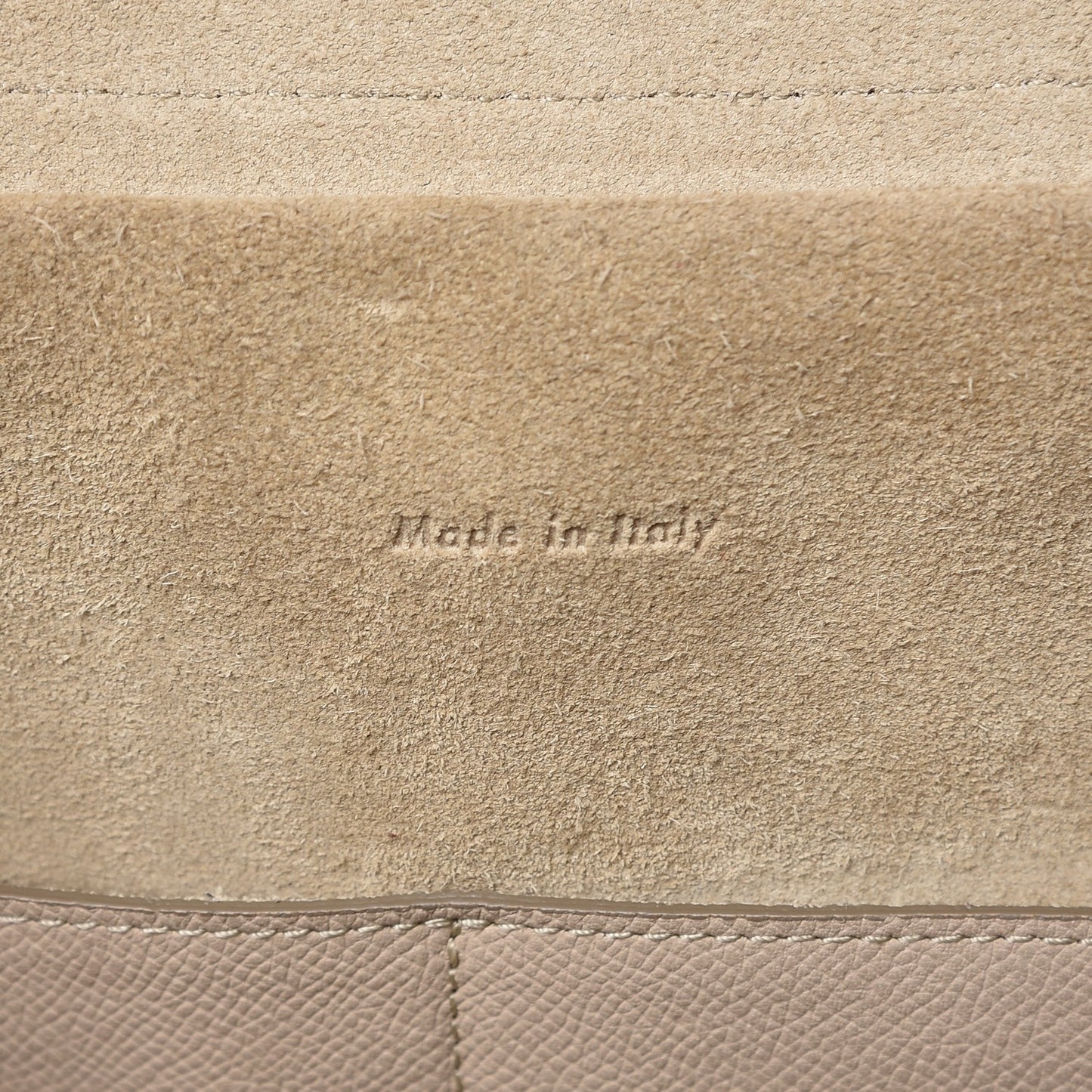Grained Calfskin Mini Belt Bag Light Taupe