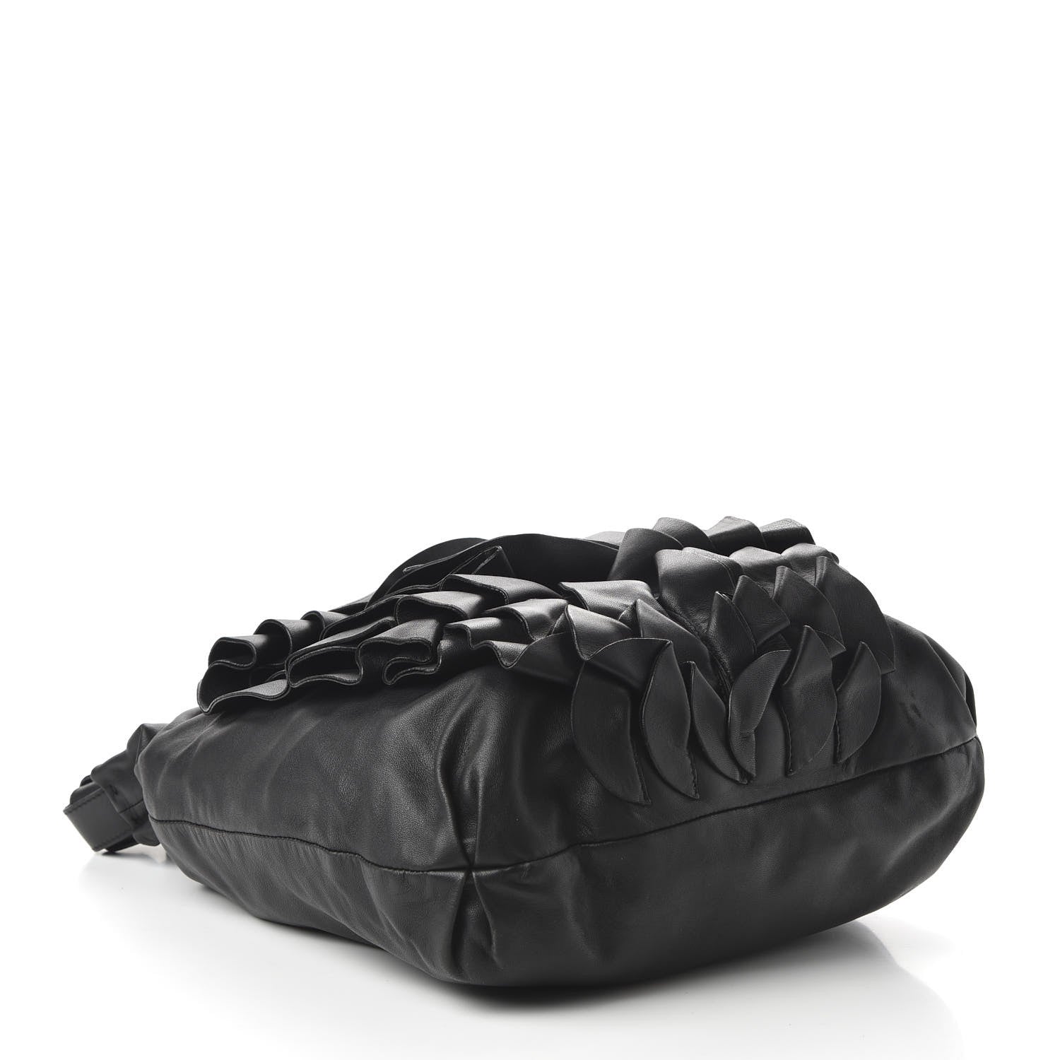 Valentino Garavani Nappa Pleated Tote Black 4 of 9