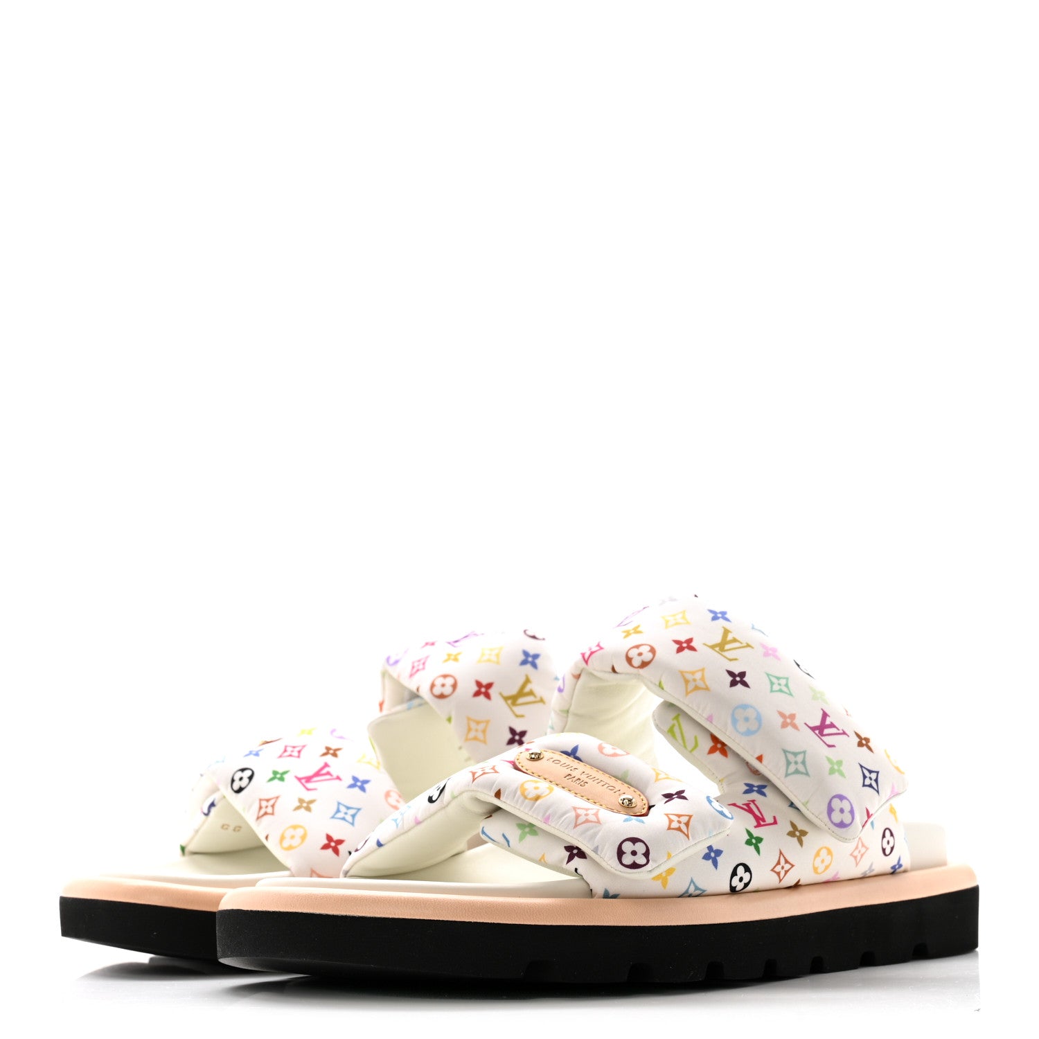 Louis Vuitton LV X TM Monogram Multicolor Pool Pillow Flat Comfort Mule 40 White 4 of 9