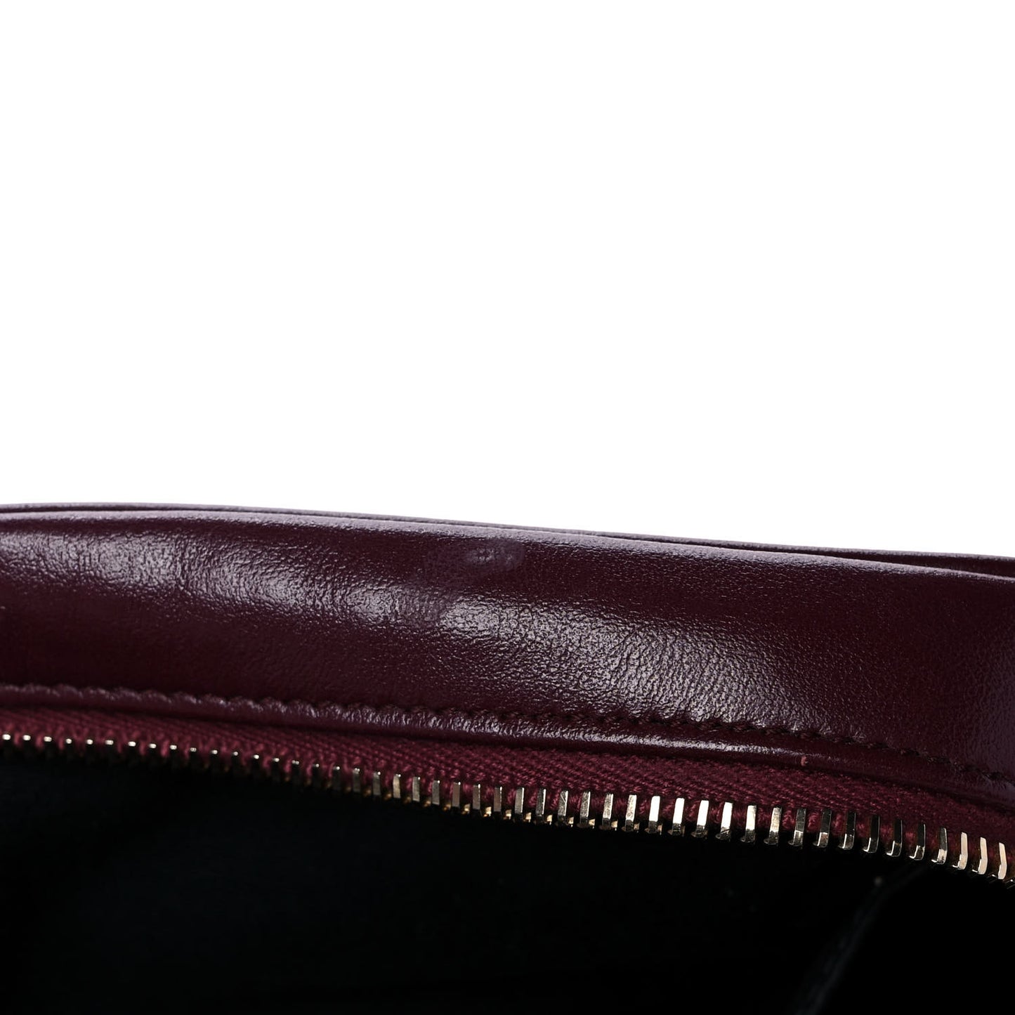 Calfskin Matelasse Monogram Lou Camera Bag Dark Legion Red