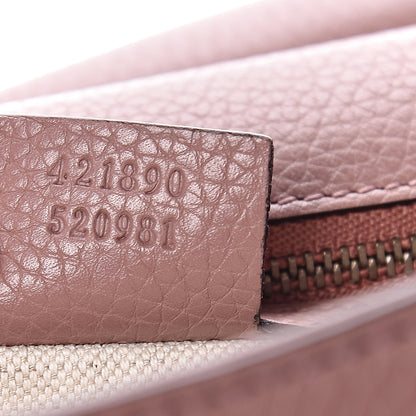 Gucci Calfskin Small GG Marmont Top Handle Bag Rosy Phard 8 of 11