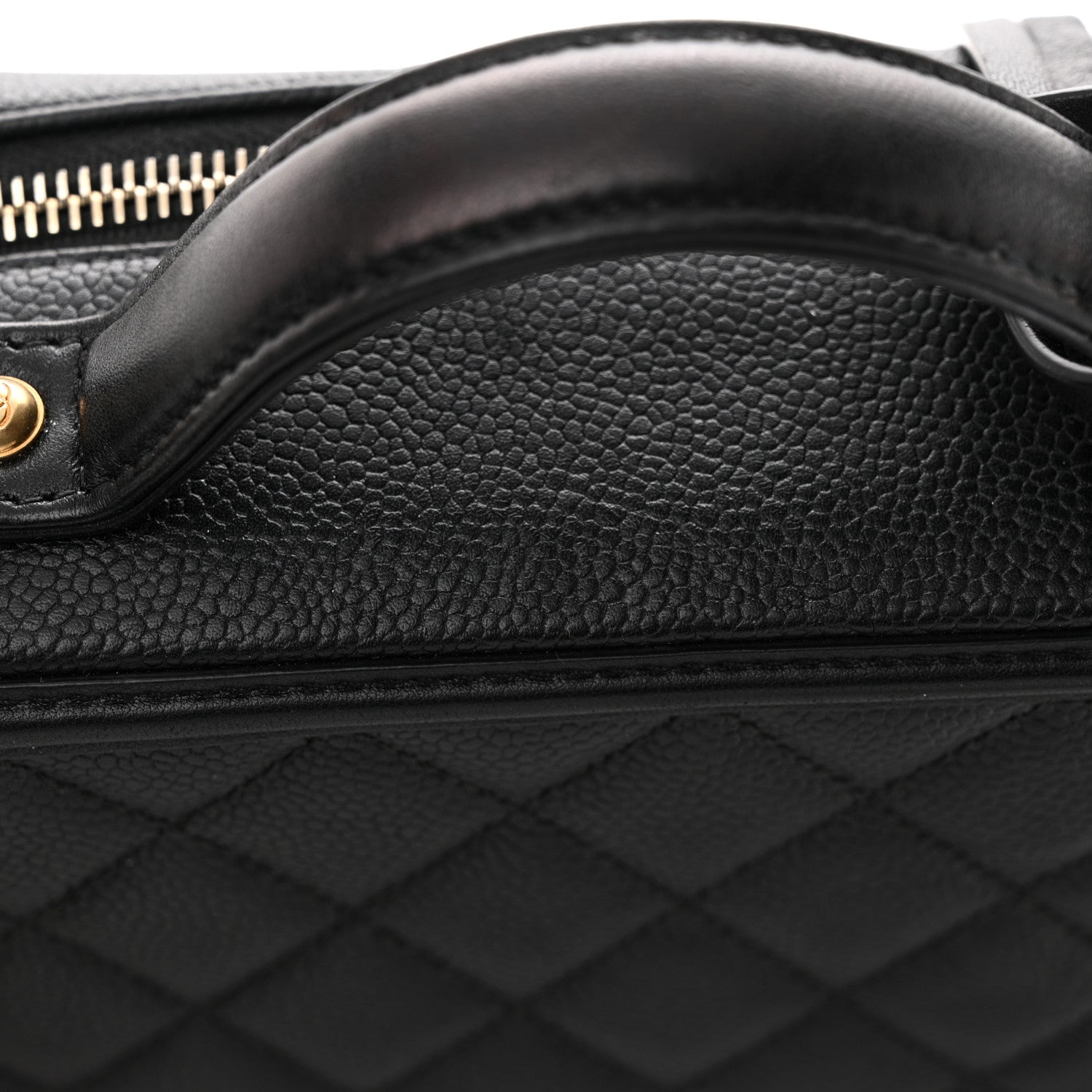 Chanel Caviar Quilted Medium CC Filigree Vanity Case Black 13 of 15