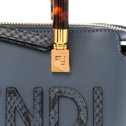 Fendi Vitello King Plexiglass Elaphe Python Print Logo Mini By The Way Mirto 8 of 14