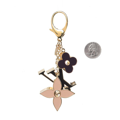 Louis Vuitton Fleur De Monogram Bag Charm Dore 2 of 3