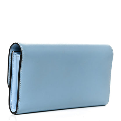 Versace Calfskin Small DV One Wallet Blue 3 of 10