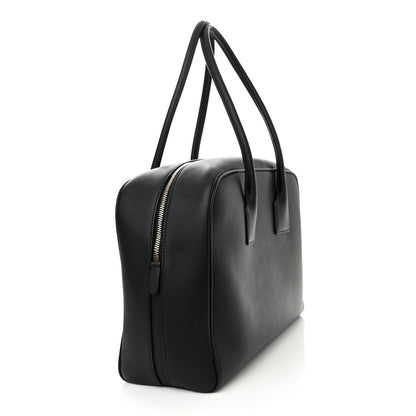 Burberry Grained Calfskin Large Half Cube Bowling Bag Black 3 of 13