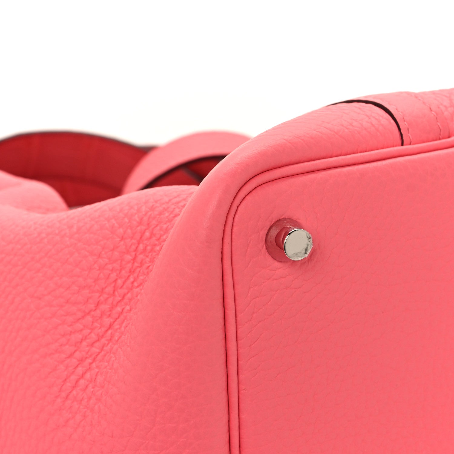 Hermes Taurillon Clemence Matte Alligator Picotin Lock Touch 18 PM Rose Azalee Bougainvillier 9 of 13
