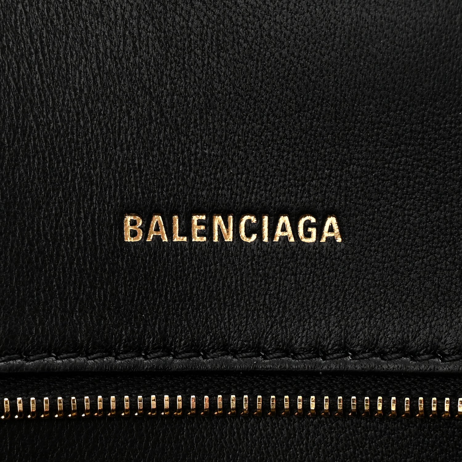 Balenciaga Shiny Box Calfskin Small Hourglass Top Handle Bag Black 6 of 10