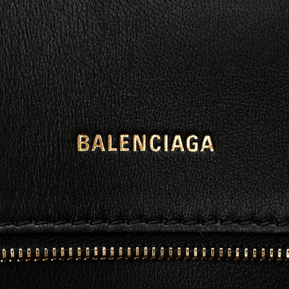 Balenciaga Shiny Box Calfskin Small Hourglass Top Handle Bag Black 6 of 10
