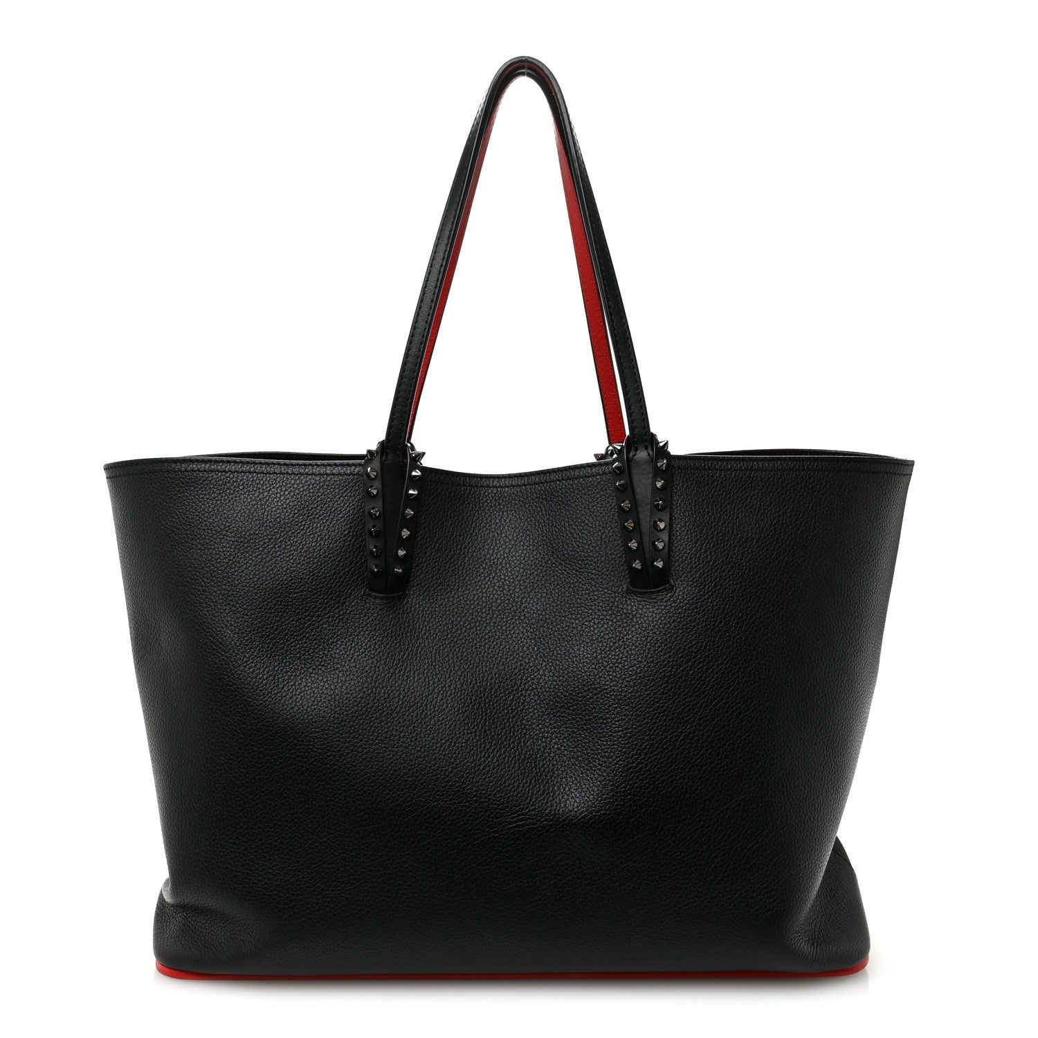 Christian Louboutin Calfskin Spikes East West Cabata Tote Black 1 of 11