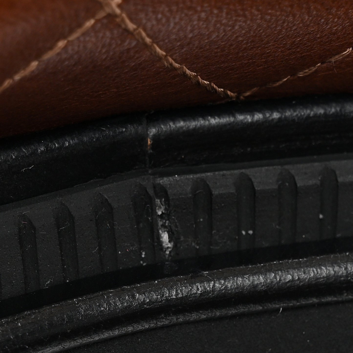 Calfskin Patent Cap Toe Quilted Short Boots 39 Brown Black