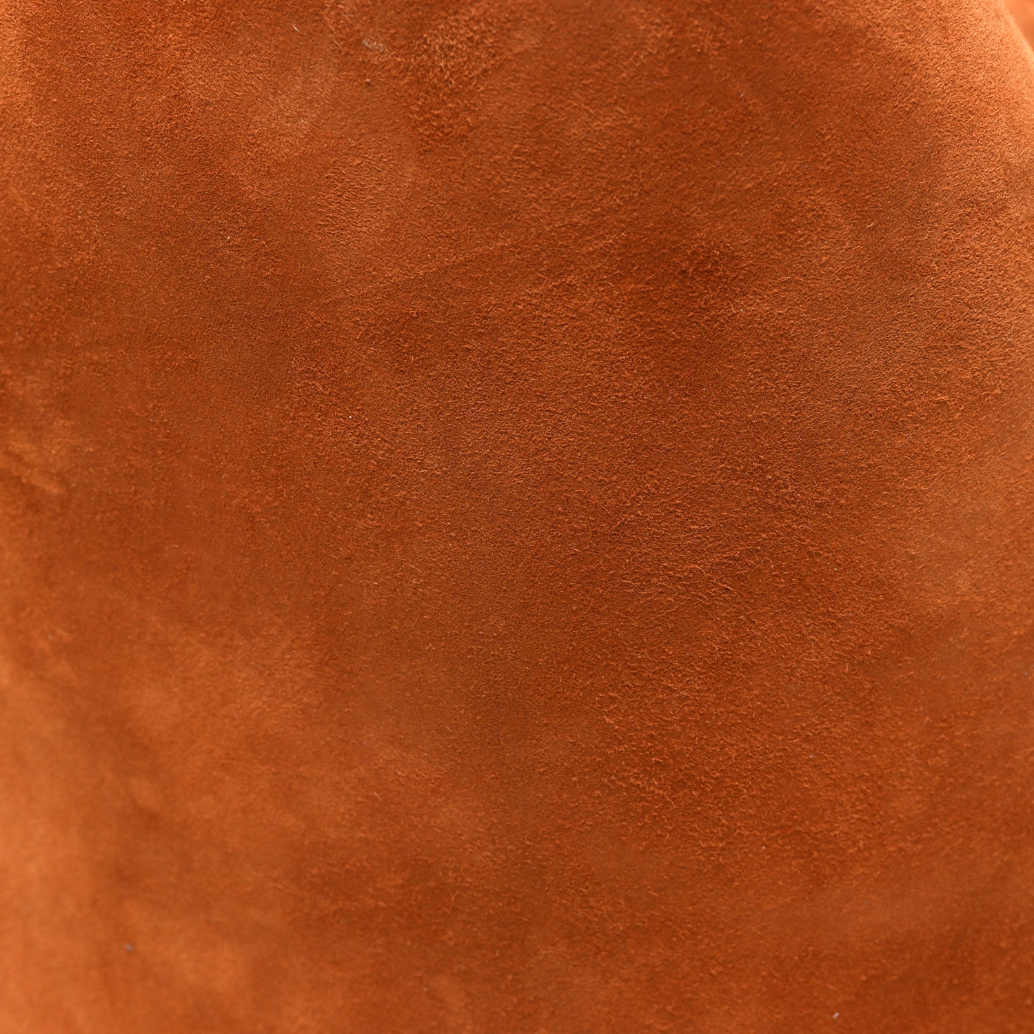 Khaite Suede Calfskin Medium Lotus Tote Caramel 8 of 10