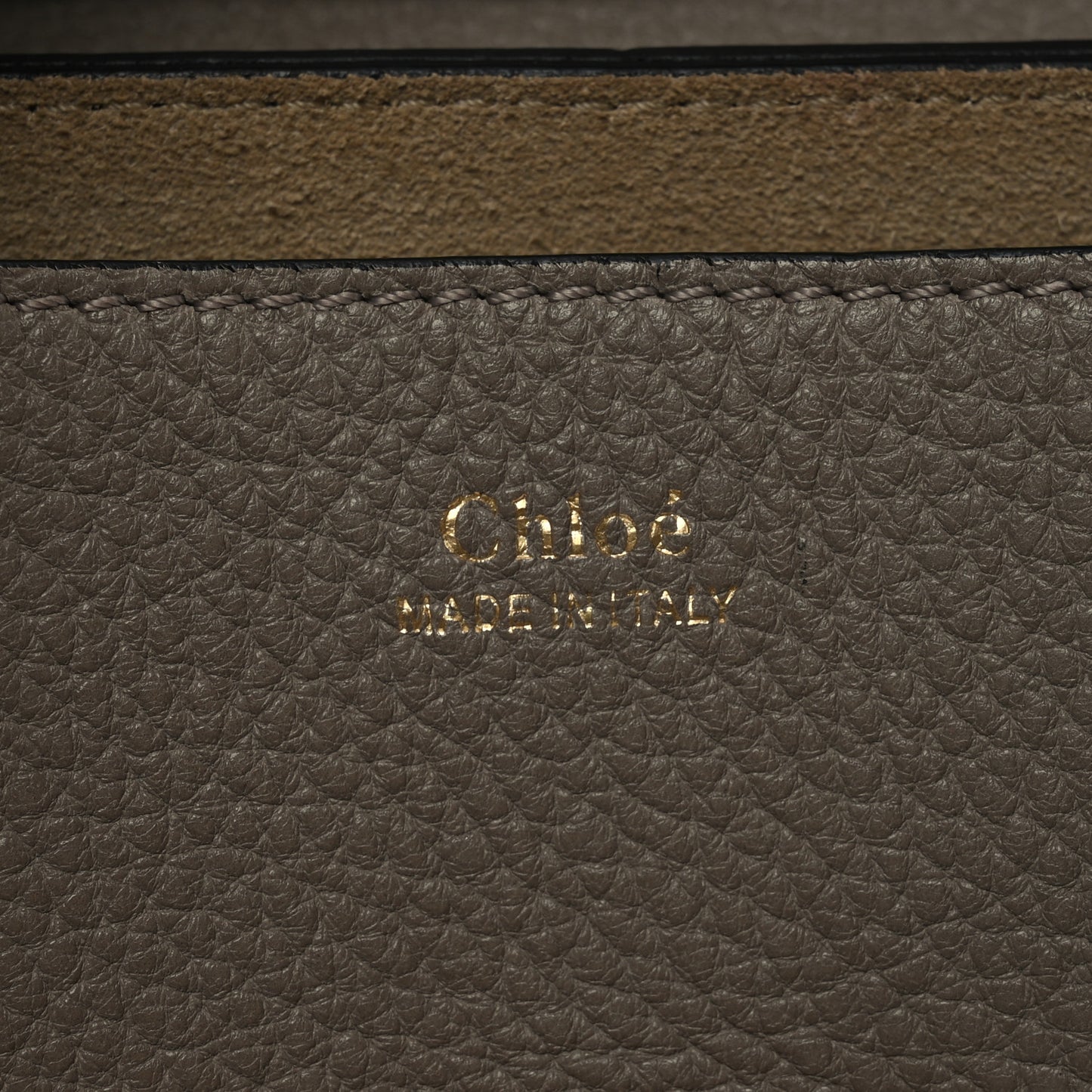 Grained Lambskin Mini Drew Shoulder Bag Motty Grey