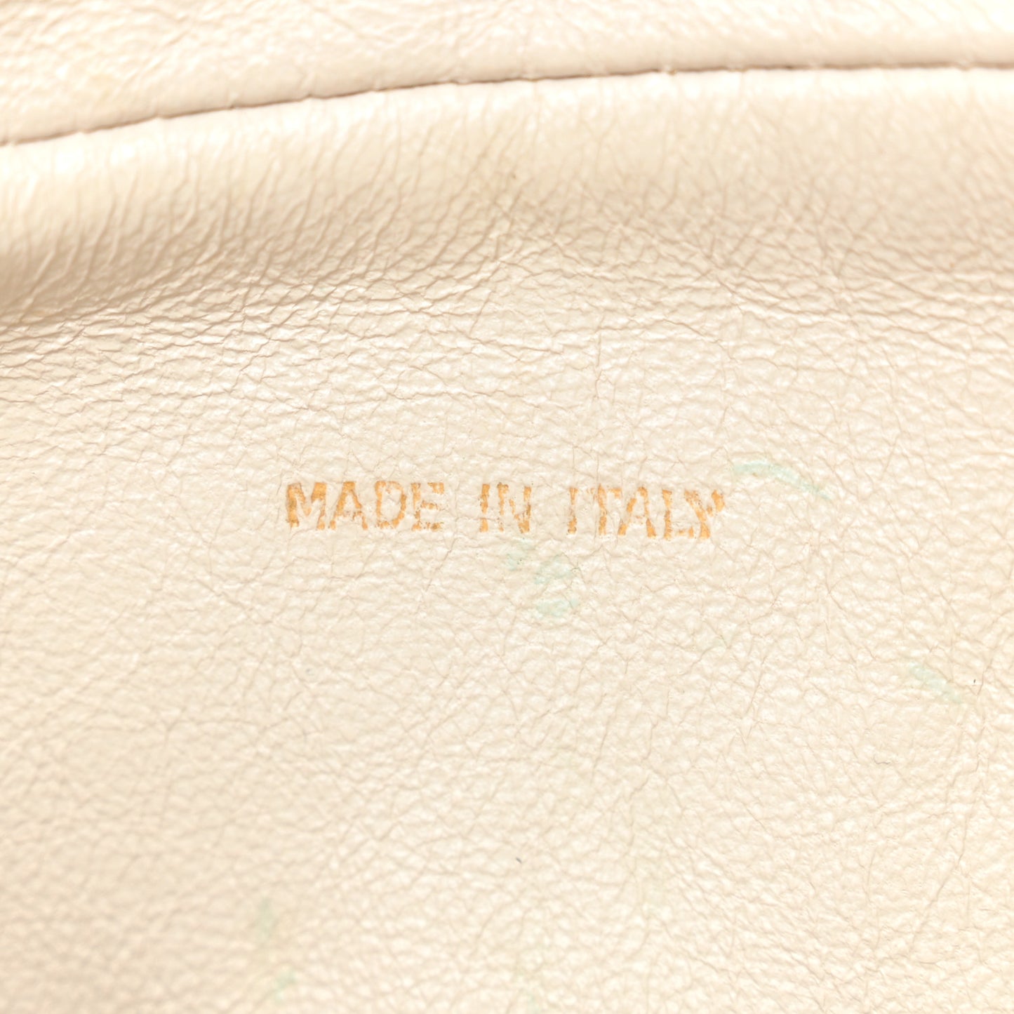 Lambskin Quilted Tassel Camera Case Green