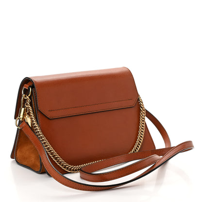 Givenchy Goatskin Suede Small GV3 Shoulder Bag Amber Mastic 3 of 16