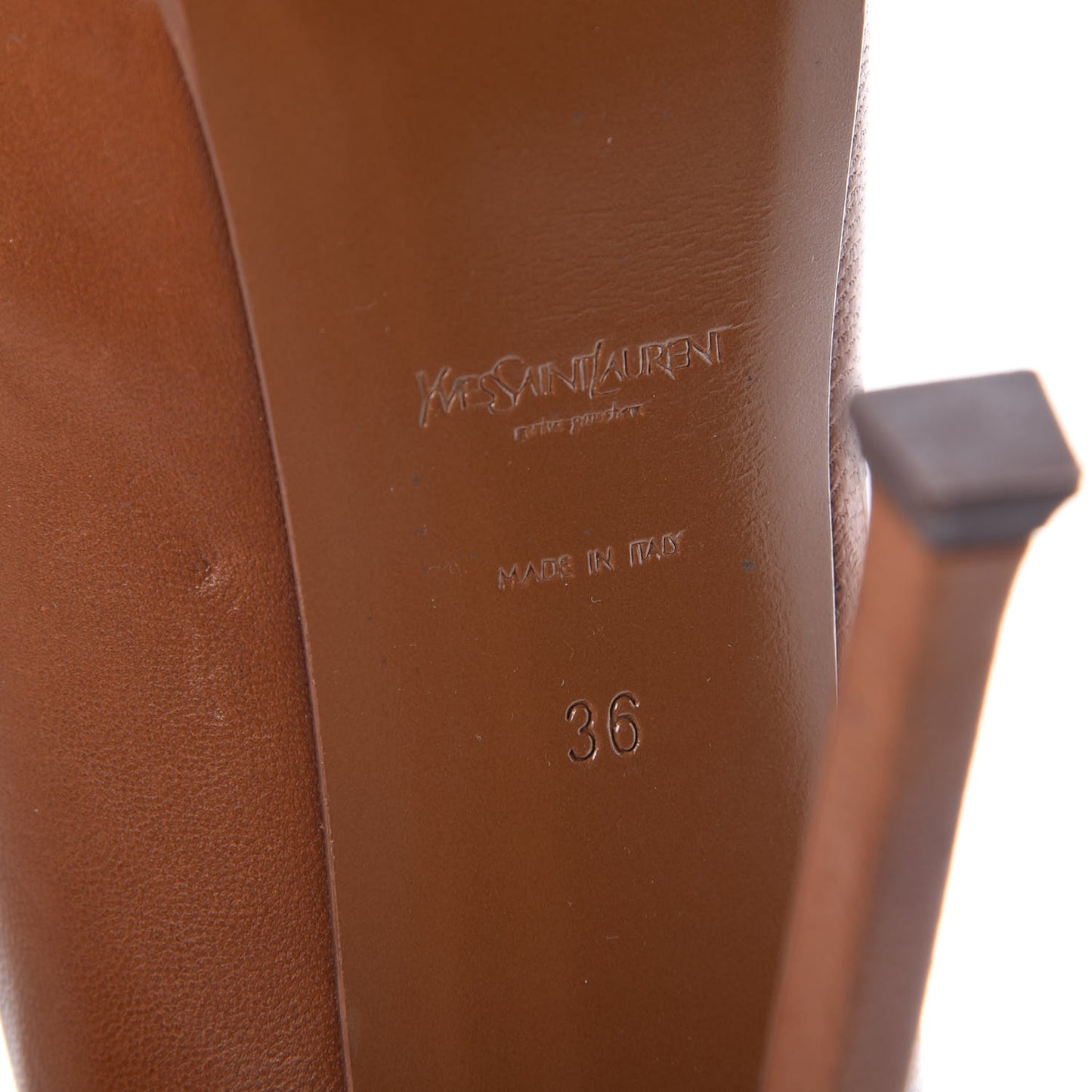 Calfskin Tribtoo 105 Pumps 36 Brown