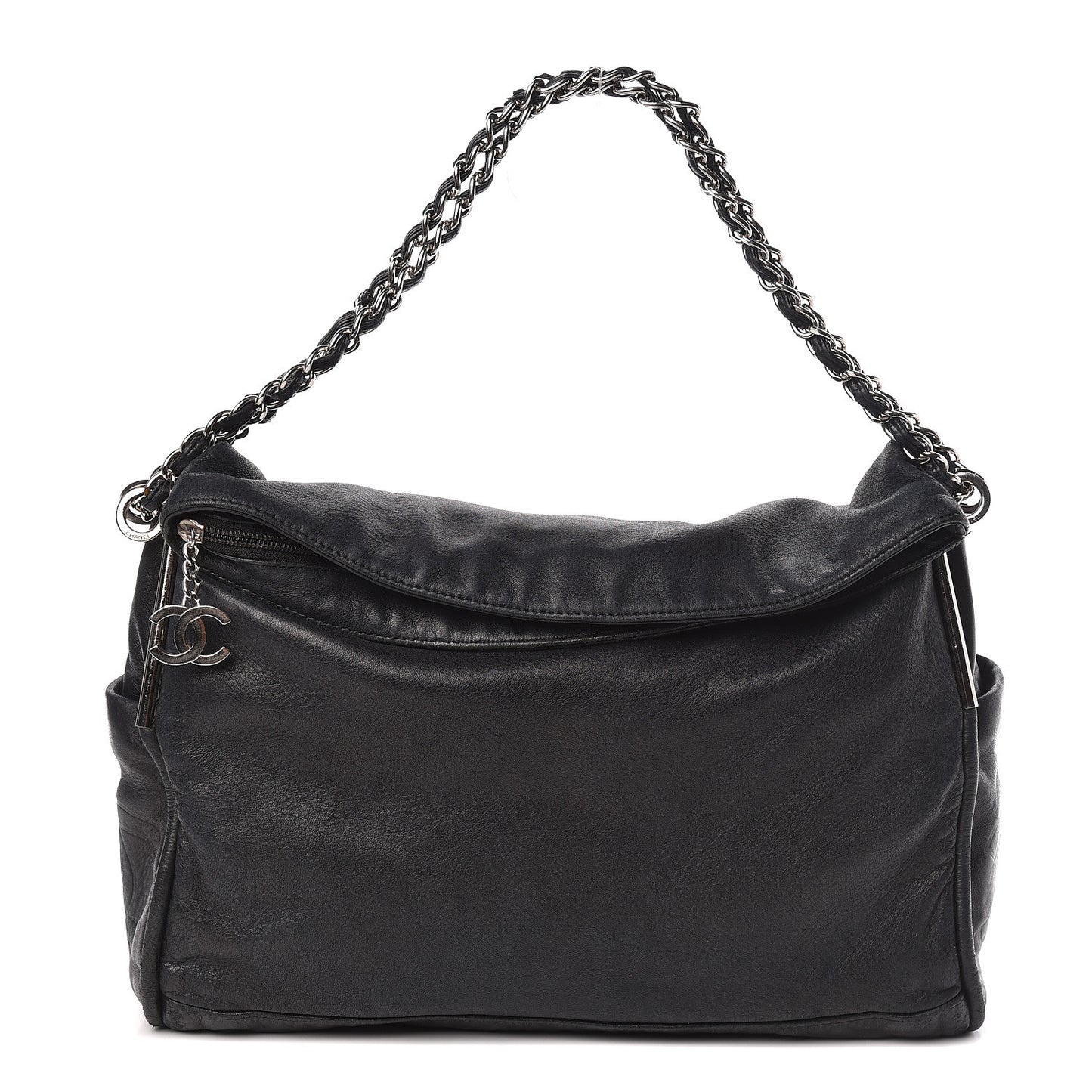 Lambskin Large Ultimate Soft Tote Black