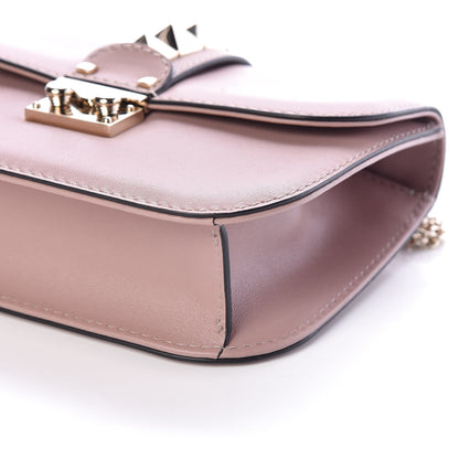 Valentino Garavani Vitello Small Glam Lock Rockstud Flap Poudre 9 of 9