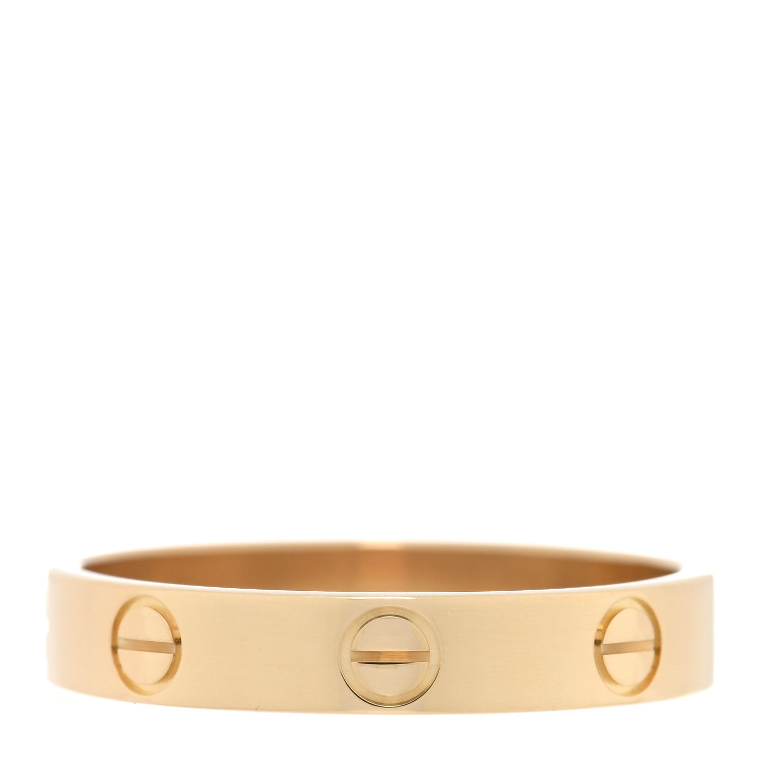 Cartier 18K Yellow Gold 3.5mm LOVE Wedding Band Ring 56 7.75 3 of 4