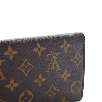 Louis Vuitton Monogram Emilie Wallet Red 10 of 13