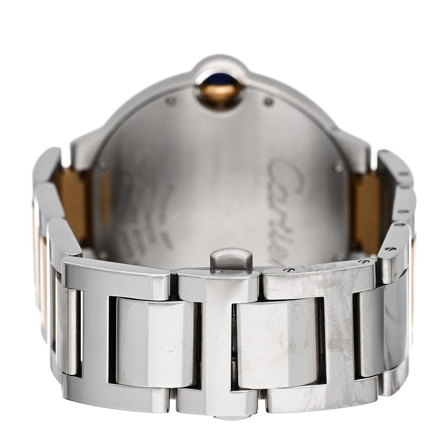Stainless Steel 18K Yellow Gold 42mm Ballon Bleu De Cartier Automatic Watch